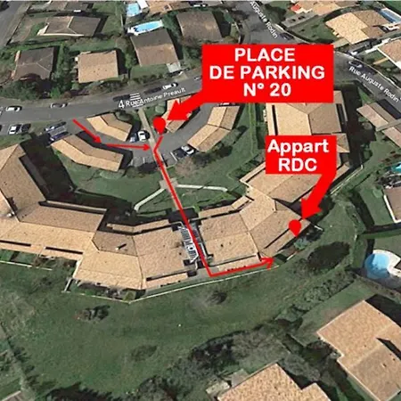 Apartment T2 55m² Confort Avec Jardin. Cuisine Et Equipements Neufs. Wifi Tv Parking